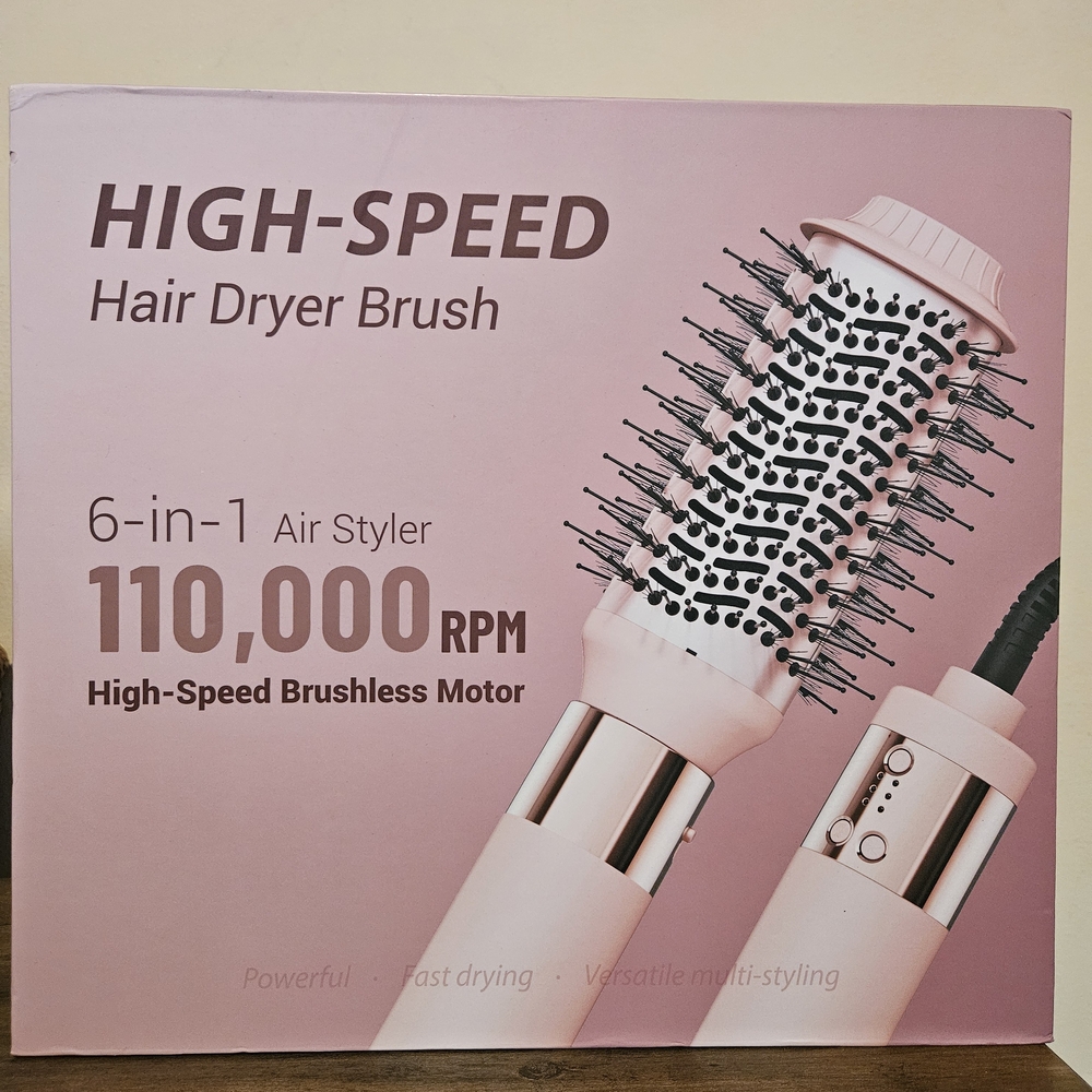Ibays High-Speed Hair Dryer Brush - Pink